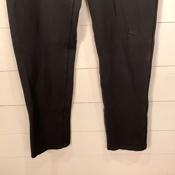 Betabrand flat front black triple button pocket woman’s slacks medium petite - Picture 4 of 8